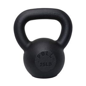 Arm Power Exercise Equipment Kettlebell for Home Fitness (Weights Available: 25LB, Color: BLACK)